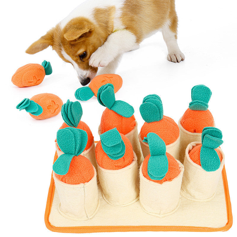 The Carrot Pull Snuffle Toy