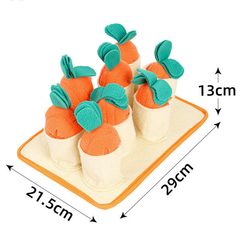 The Carrot Pull Snuffle Toy