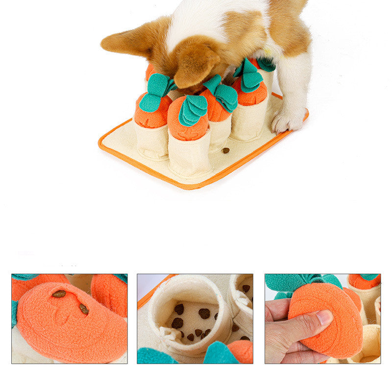 The Carrot Pull Snuffle Toy