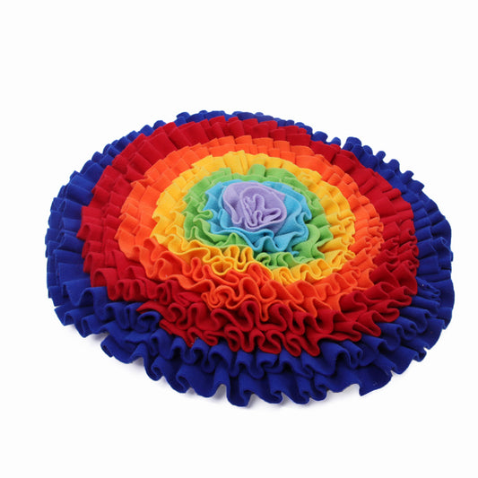 Round Snuffle Mat 55cm - Dog Enrichment Food Puzzle